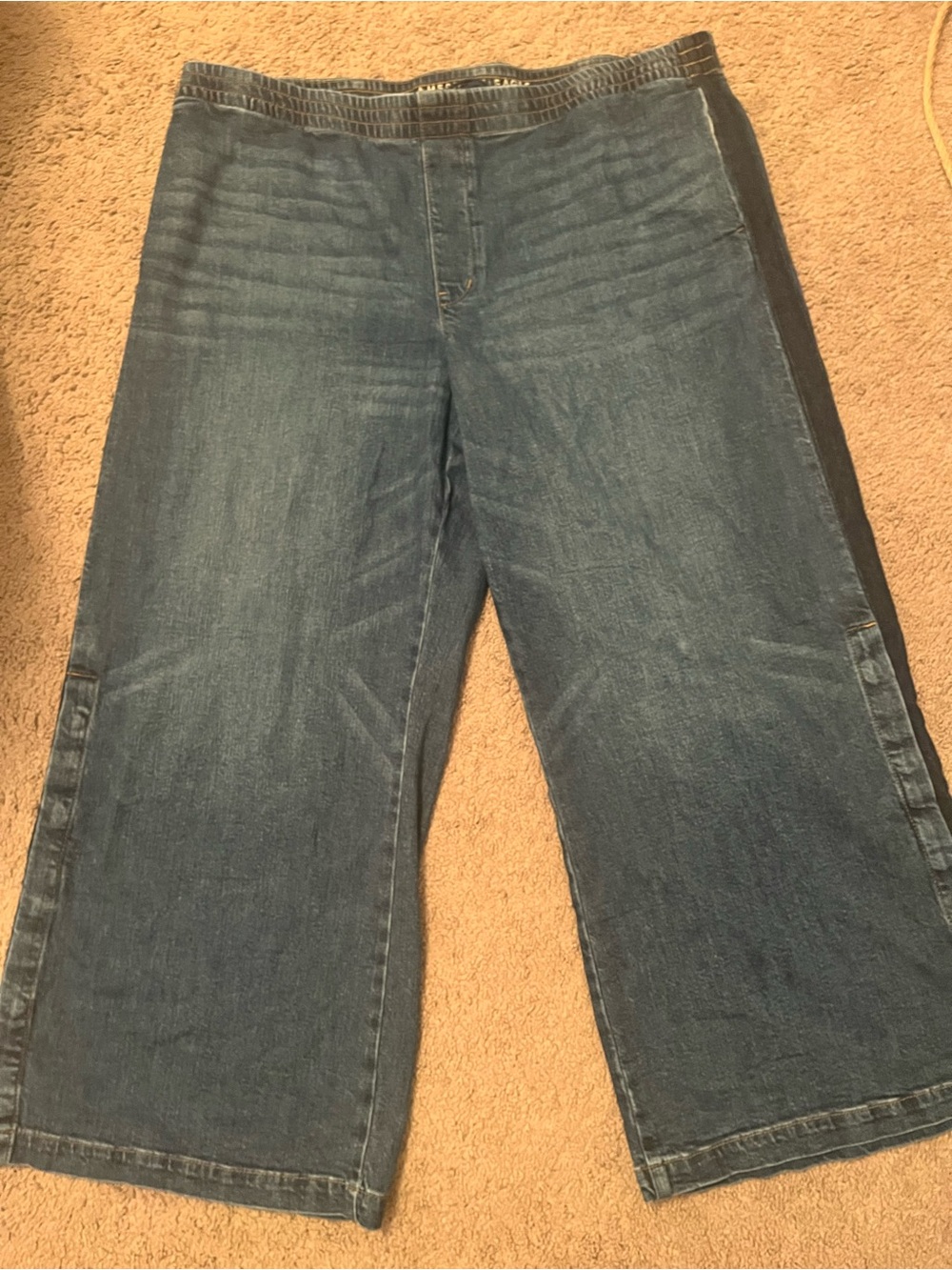American Eagle Womenβs Low-Rise Ultra Wide Leg Denim Jeans XXL